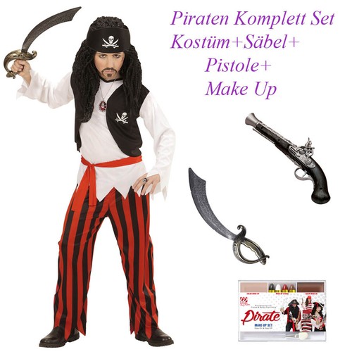Piraten kostüm set kinder - piraten,