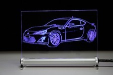 LED Leuchtschild graviert ist