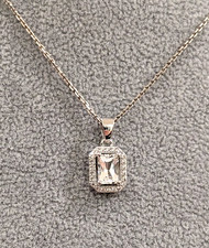 Danburit Silberanhänger mit