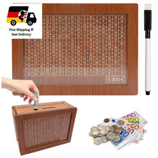 Holz Sparbox mit Zähler 5000