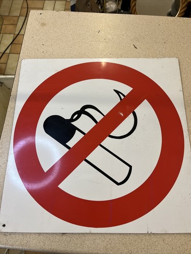Großes nichtraucherschild - großes,