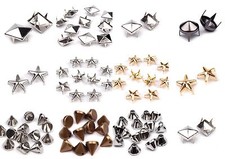 Pyramidennieten Silber, Gold, Schwarz, Antracit Pyramiden Nieten, Ziernieten