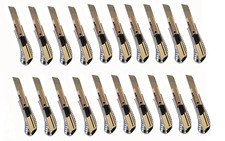 Profi Cuttermesser 20 Stück Alu Druckguss 18mm Kattermesser Messer Teppichmesser