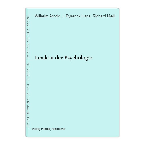 Lexikon der psychologie - lexikon,