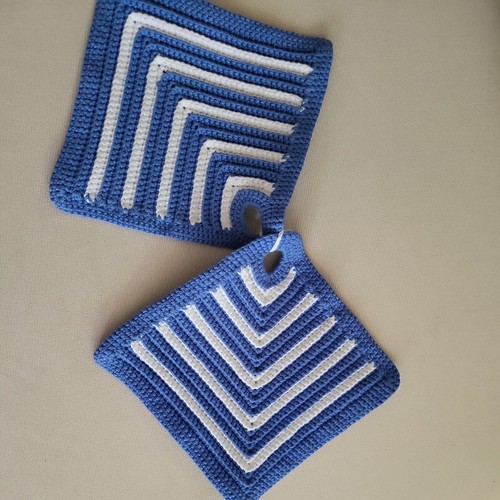 Gehäkelte topflappen - gehäkelte,
