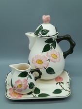 Villeroy & Boch Wildrose Milchkännchen Tablett Kaffeekanne Handmalerei sehr gut