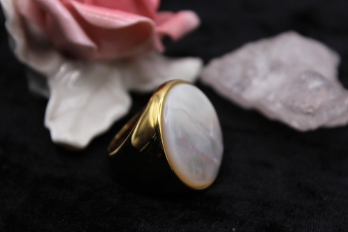 Modeschmuck ring vergoldet mit - modeschmuck,