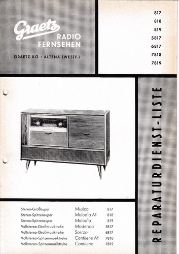 Service manual graetz musica - manual,