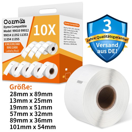 Label etiketten für dymo - etiketten,