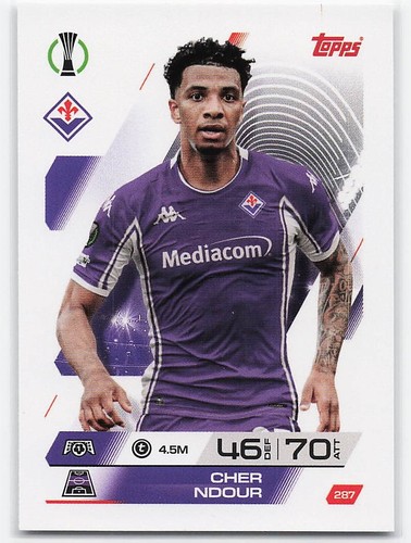 Cher ndour topps match attax - topps,