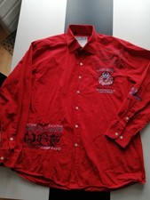 Herren Langarm Hemd Bluse von CAMP DAVID in Gr. 2XL XXL rot TOP 