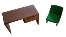 Playmobil Ersatzteile Schule, Lehrerpult, Schreibtisch, Stuhl grün/weiss