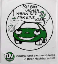 Werbe-Aufkleber Ich bin sicher wenn der TÜV mir eine klebt KFZ Norddeutschland
