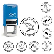 Taucherstempel Taucher Stempel Logbuchstempel Tauchstempel Name & Spruch Ø 24 mm