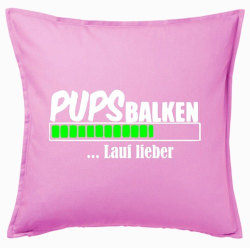 Kissenbezug pink pupsbalken - kissenbezug,