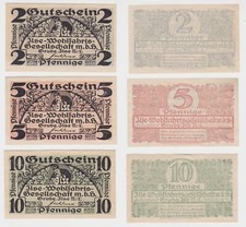 3 banknotes emergency money