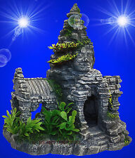 Aquarium Deko ❤️ TEMPEL HAUS ANKOR WAT ❤️ Terrarium Dekoration Höhle Zubehör