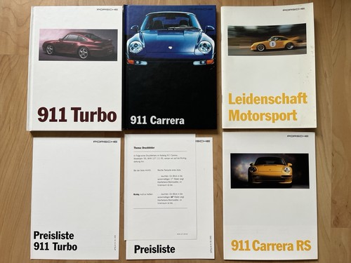 Konvolut prospekte porsche 911 - prospekte,