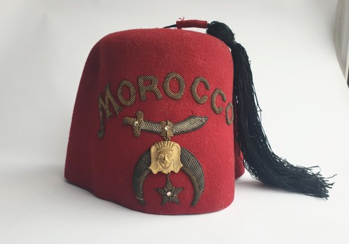 Antike shriner fez mütze - antike,