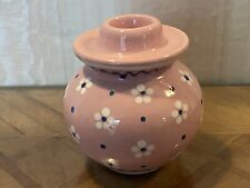 Kerzenhalter ?️Kugel Kerzenleuchter Keramik rosa Blumen Landhaus Stil Ø 9 cm