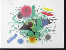 The singing Fish ( Miro ), Kunstdruck 60 x 80 cm
