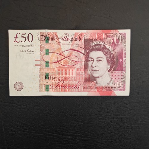 Bank england schein - £50, of
