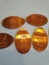 6 Motive  Elongated Coin Nordsee Butjadingen  Tossens Center Parcs Friesenstrand