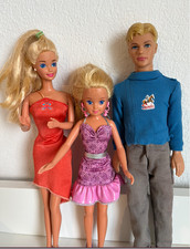 Barbie-Familie im Retro-Style – 3 Puppen (Barbie, Ken & Tochter) – 90s Vibes pur