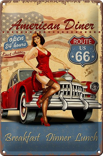 Schild blech retro - schild, 20x30cm
