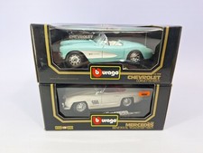 Burago Chevrolet Corvette 1957 Mercedes Benz 300 SL Roadstar 1957 Modellauto OVP