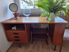 schreibtisch vintage holz 60er