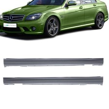 2x Mercedes W204 S204 Seitenschweller 07-14 Schweller ABS + Zubehör für C63 AMG