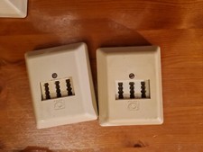 2 Stck. TAE-Anschlussdose NFN für 1 Telefon und 2 Zusatzgeräte 3 x 6-polig 6 S