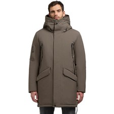 khujo Carl2 Herren-Wintermantel Jacke Cape to Go Mantel Winter-Parka Khakibraun
