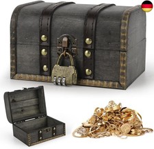 Vintage Holz Schatztruhe, Holz