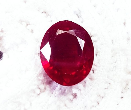 Natürlich rot rubin - rot, ovale