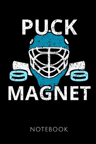 Puck magnet notebook - magnet, ice