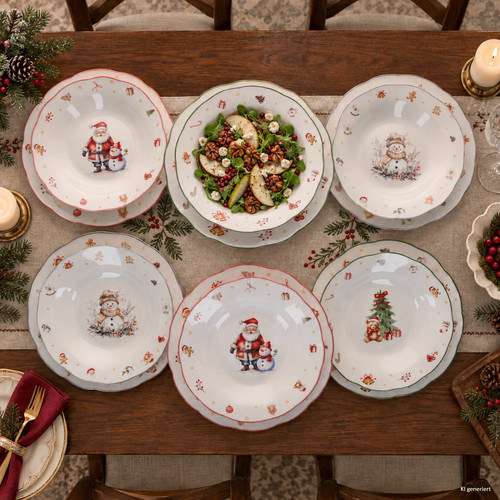 12tlg tafelservice navidad - tafelservice,