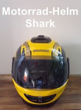 Motorradhelm, Shark, gelb/schwarz, carbonoptik, gebraucht