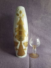 Vintage 70er Rosenthal Vase 32cm Gold Dekor Quatre Couleurs signiert B. Wiinblad