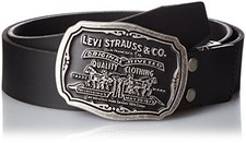 Levi's verstellbarer Ledergürtel mit zwei Pferdeschnallen Artikelnummer 15116...