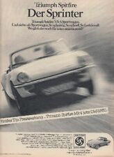 Triumph Spitfire MK4 - Reklame Werbeanzeige Original-Werbung 1971 (2)