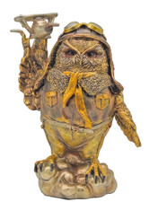 Eule Owl als Pilot mit