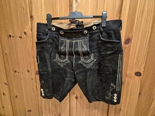 Lederhose schwarz, Größe 54