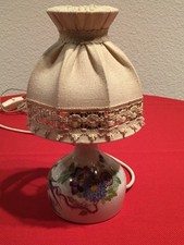 Nachttischlampe  Handbemalt mit Paradiesvogel vonPGH Handgemalt