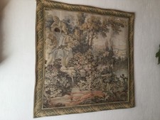 Großer Gobelin, Wandteppich, 110 x 110 Barock sehr gut erhalten