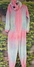 Flauschige Einhorn Kostüm Gr. 152-158 Kostüm mit Kapuze Karneval Mottowochen