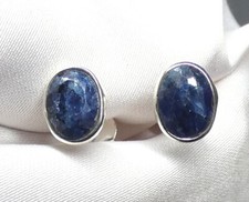 Saphir Ohrstecker 925 Silber