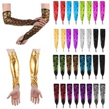 Fingerlose Handschuhe Metallic