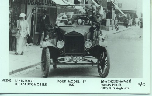 1920 ford model motor car - t,